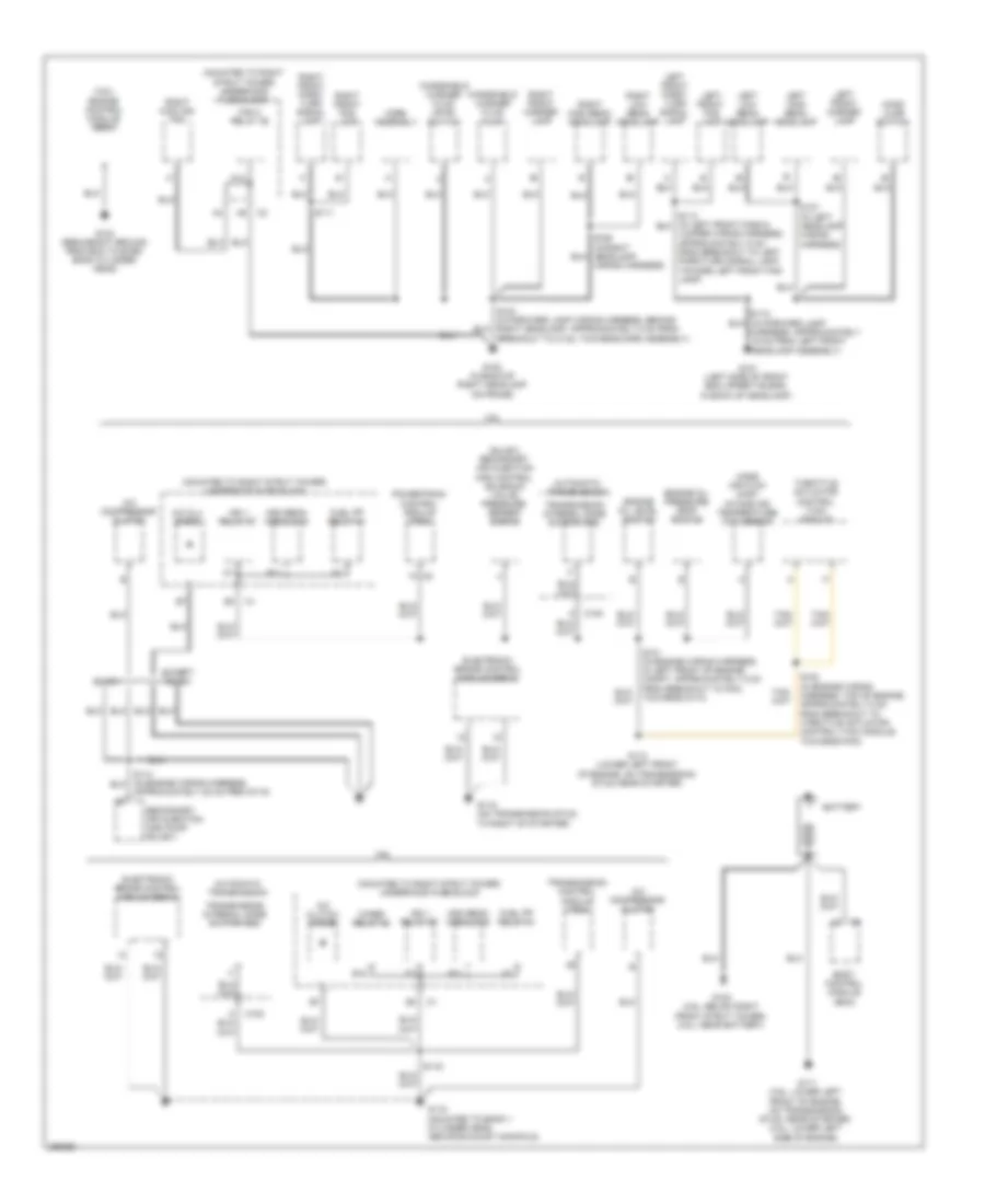 Ground Distribution Wiring Diagram 1 of 3 for Buick Allure CXL 2007