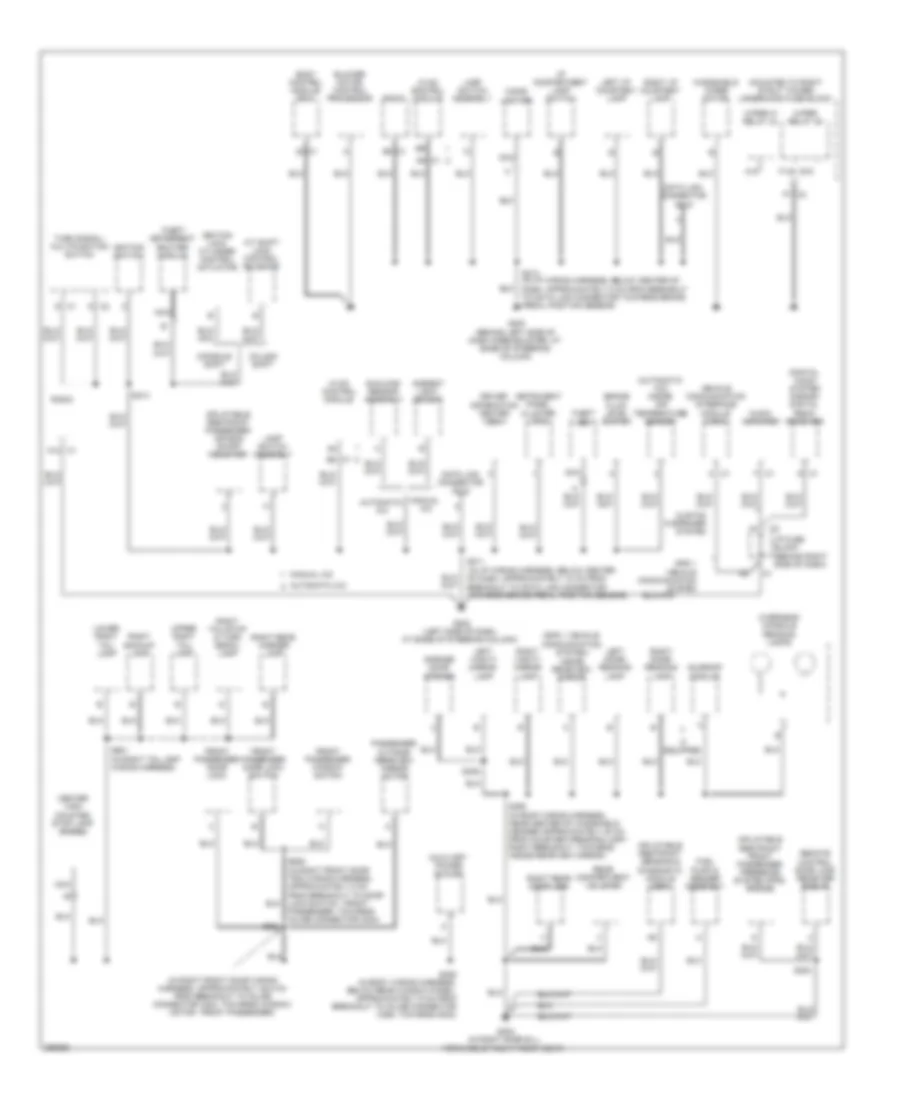 Ground Distribution Wiring Diagram 3 of 3 for Buick Allure CXL 2007