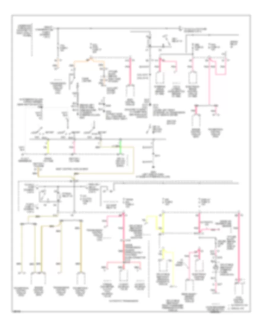 Power Distribution Wiring Diagram 2 of 4 for Buick Allure CXL 2007