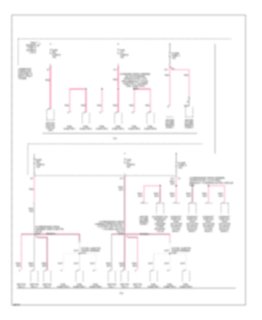 Power Distribution Wiring Diagram 4 of 4 for Buick Allure CXL 2007