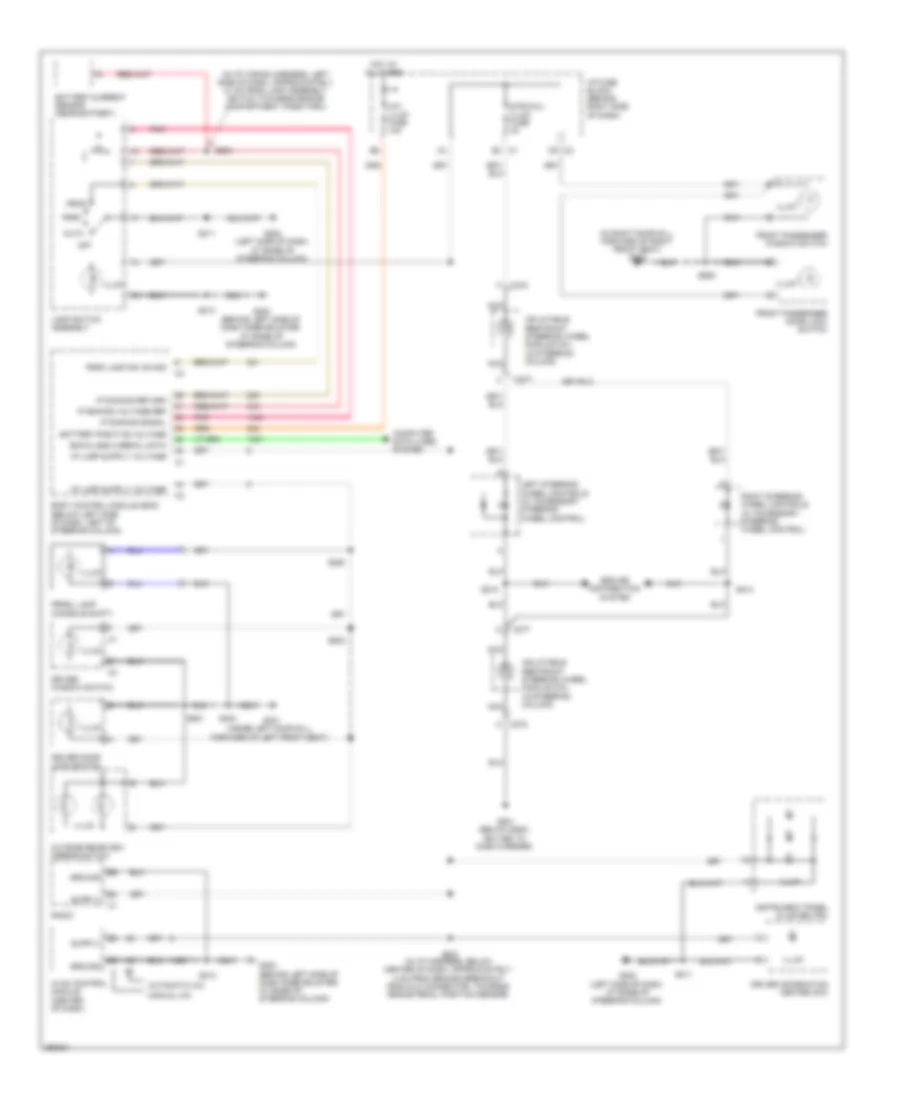 Instrument Illumination Wiring Diagram for Buick Allure CXS 2007