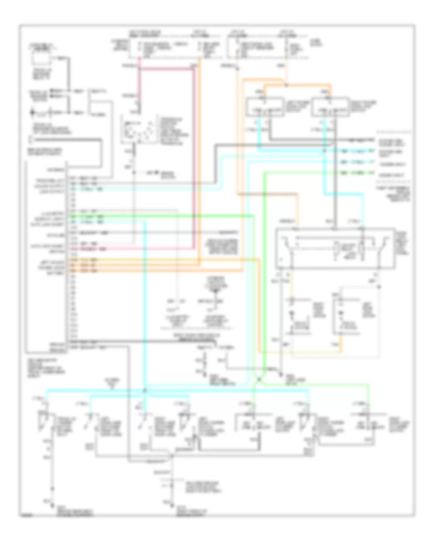 Remote Keyless Entry Wiring Diagram for Buick Riviera 1990