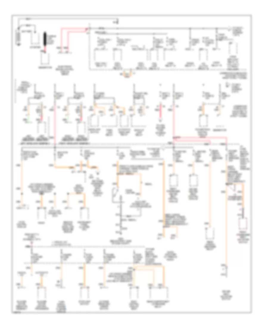 Power Distribution Wiring Diagram 1 of 3 for Buick Century Custom 2004