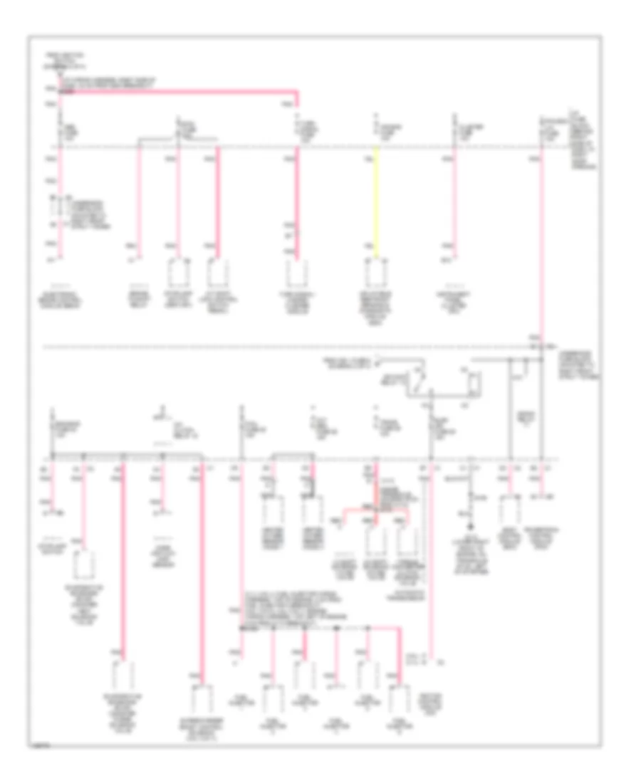Power Distribution Wiring Diagram 3 of 3 for Buick Century Custom 2004