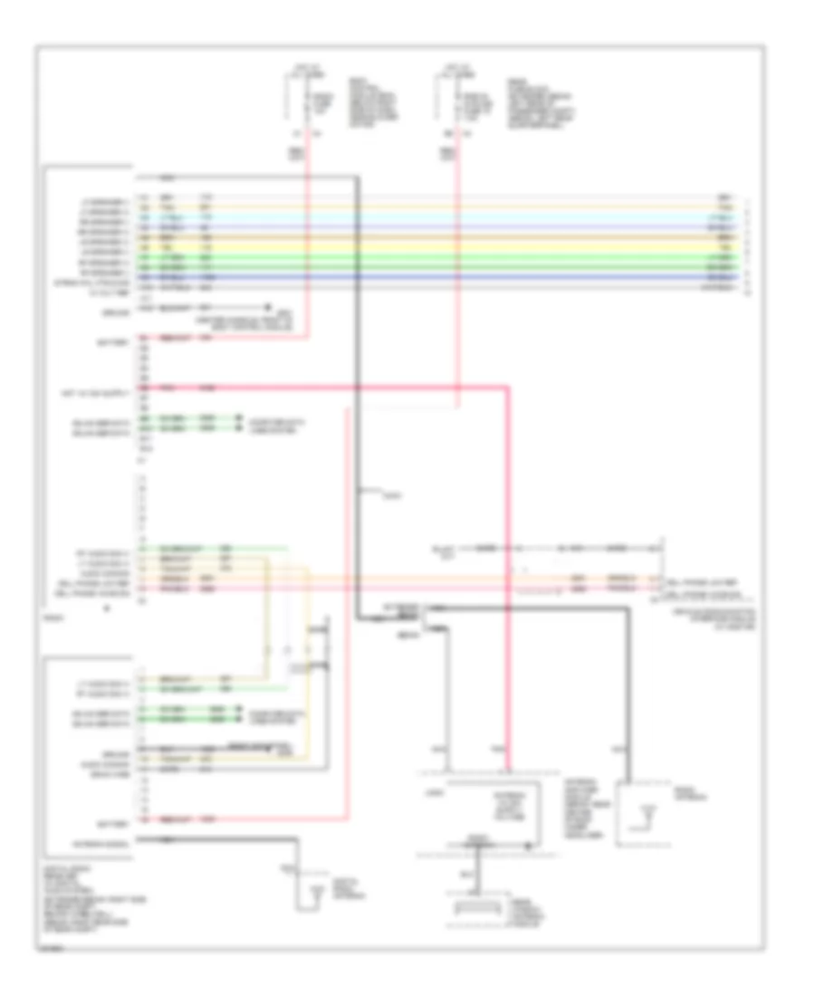 6 Speaker System Wiring Diagram without DVD or Rear Controls 1 of 2 for Chevrolet Malibu Maxx LS 2005