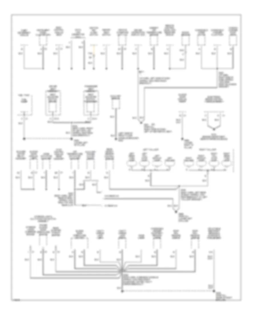 Ground Distribution Wiring Diagram 2 of 3 for Chevrolet Venture Warner Bros Edition 2001