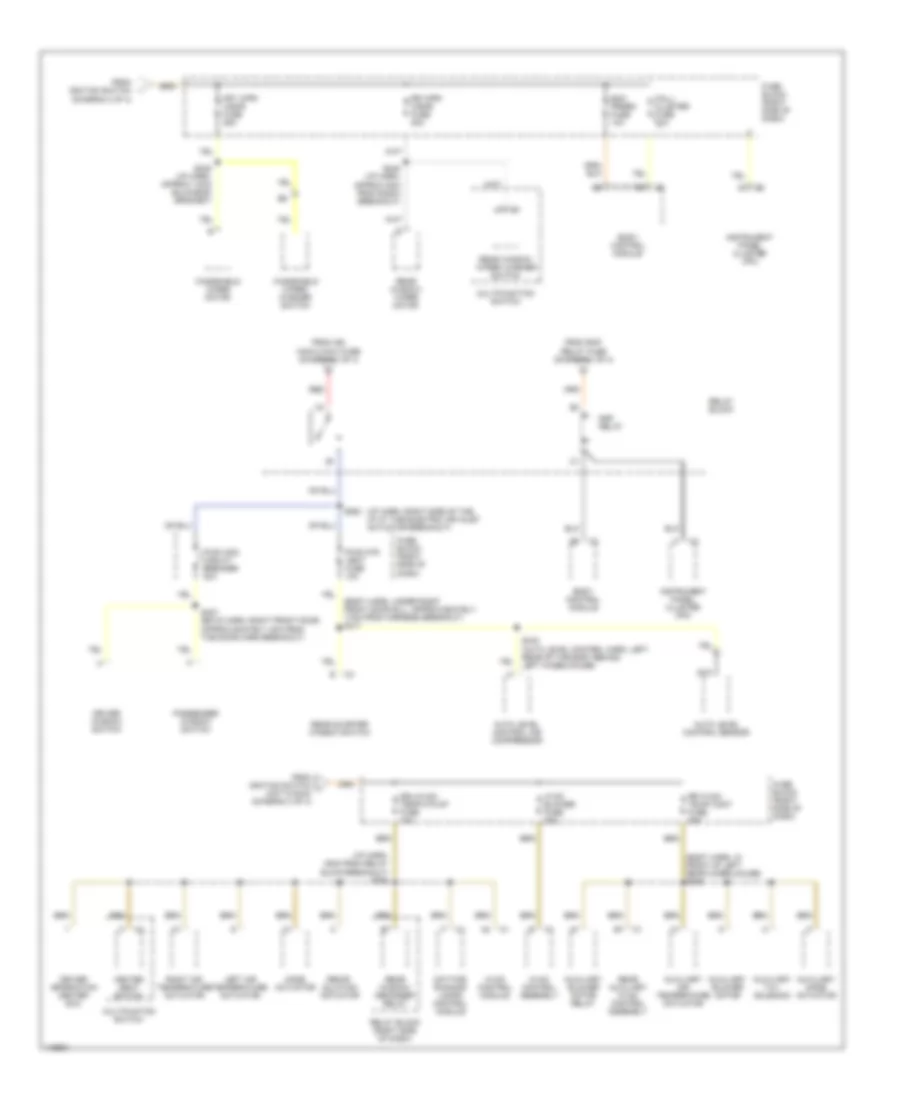 Power Distribution Wiring Diagram 4 of 4 for Chevrolet Venture Warner Bros Edition 2001