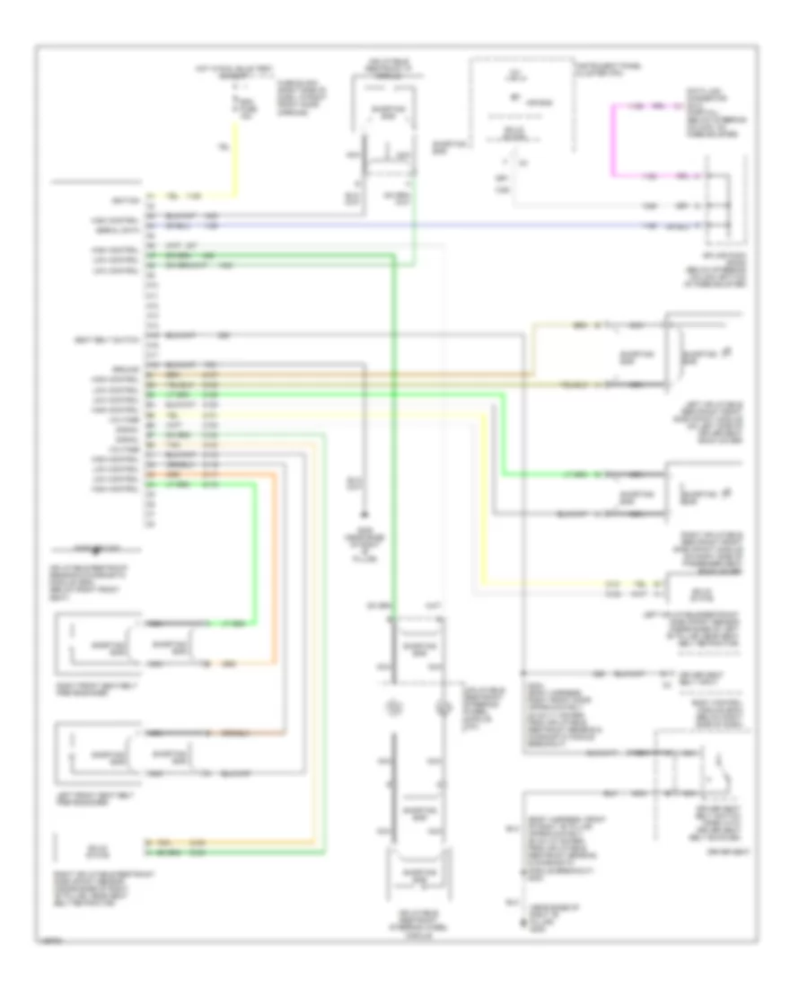 Supplemental Restraint Wiring Diagram for Chevrolet Venture Warner Bros Edition 2001