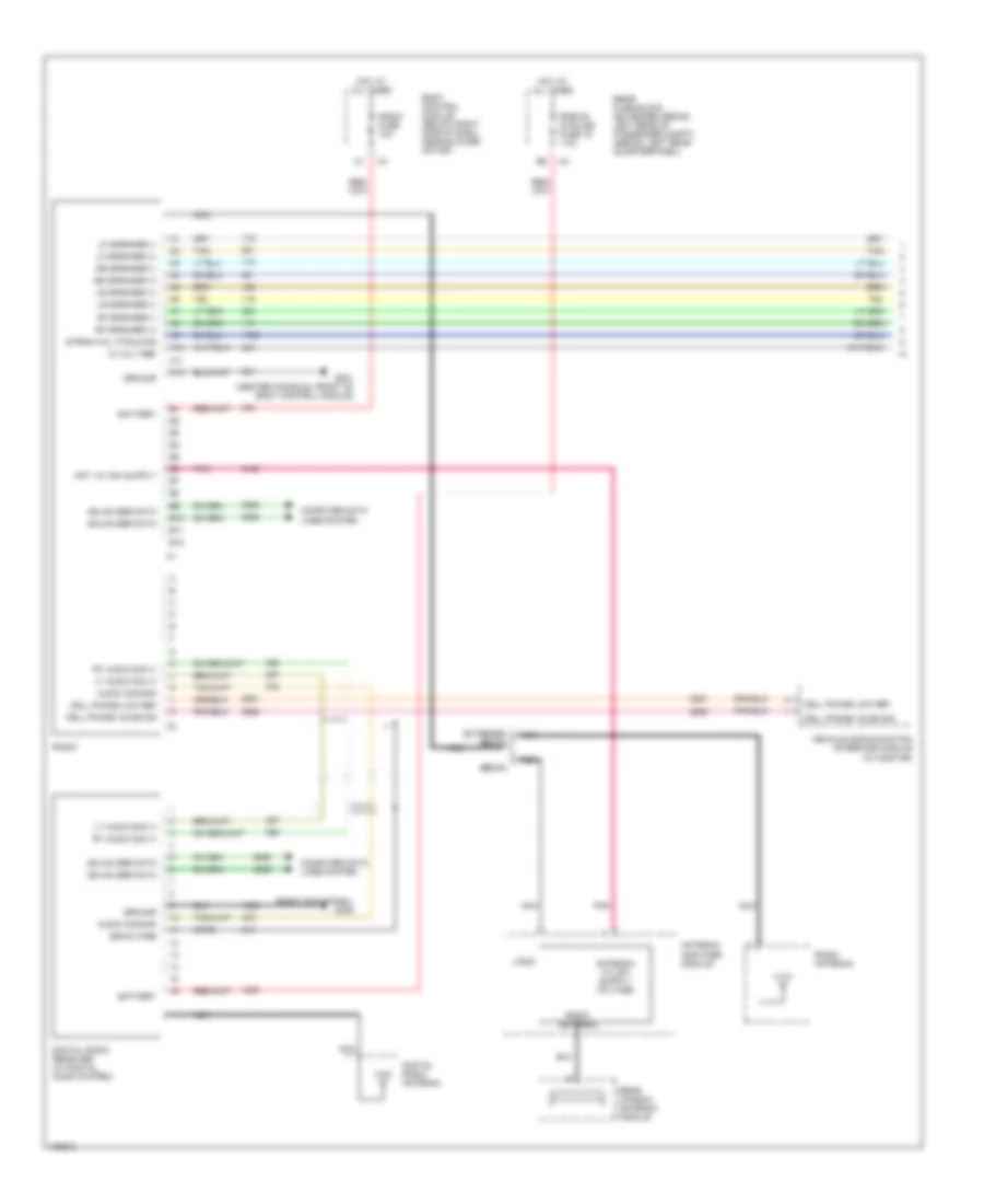 6 Speaker System Wiring Diagram without DVD or Rear Controls 1 of 2 for Chevrolet Malibu LT 2004