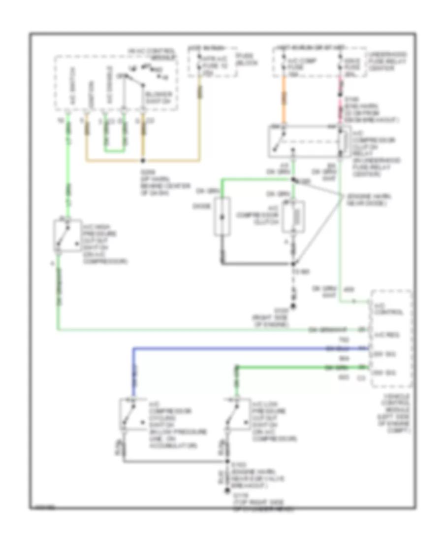 5 0L VIN M Compressor Wiring Diagram for Chevrolet Pickup C1998 1500
