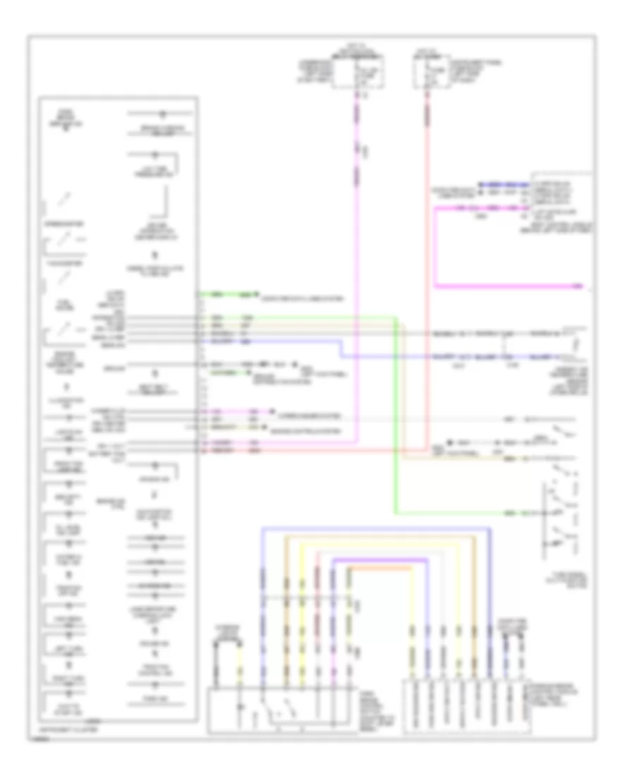 Instrument Cluster Wiring Diagram 1 of 2 for Chevrolet Malibu LTZ 2013