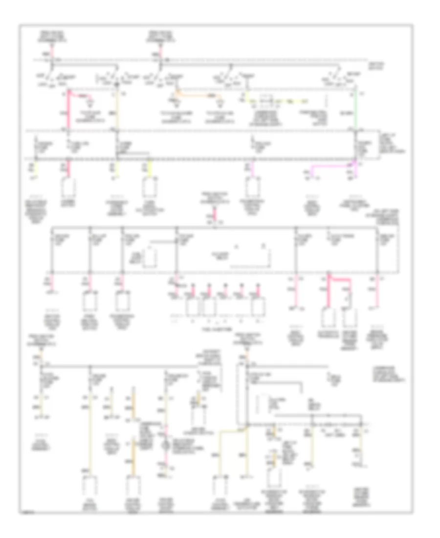 Power Distribution Wiring Diagram 2 of 2 for Chevrolet Classic 2004
