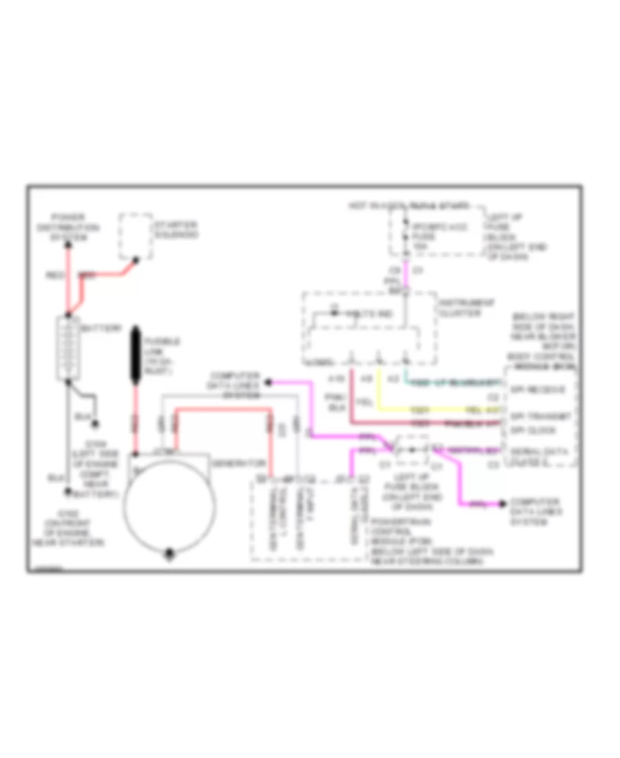 Charging Wiring Diagram for Chevrolet Classic 2004
