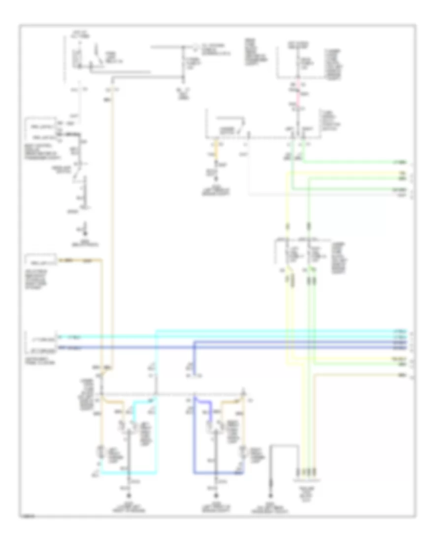Exterior Lamps Wiring Diagram 1 of 2 for Chevrolet SSR 2004