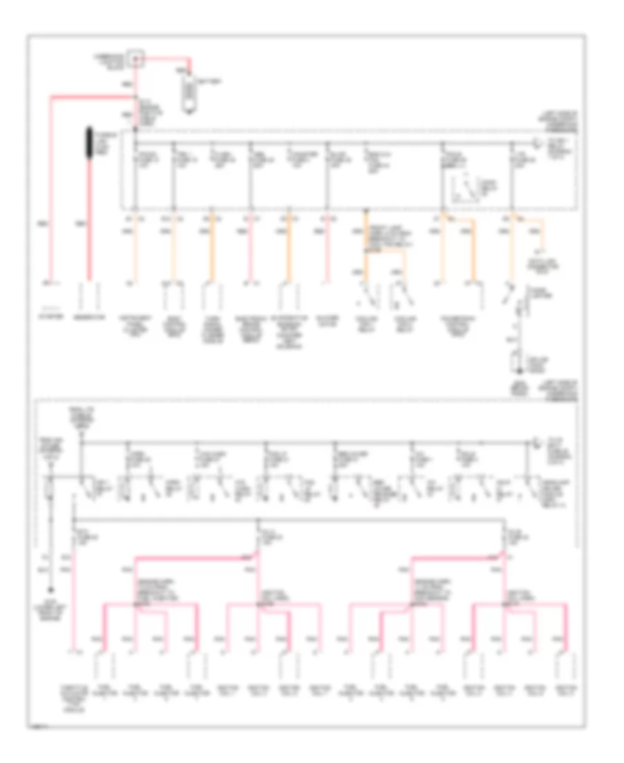 Power Distribution Wiring Diagram 1 of 4 for Chevrolet SSR 2004