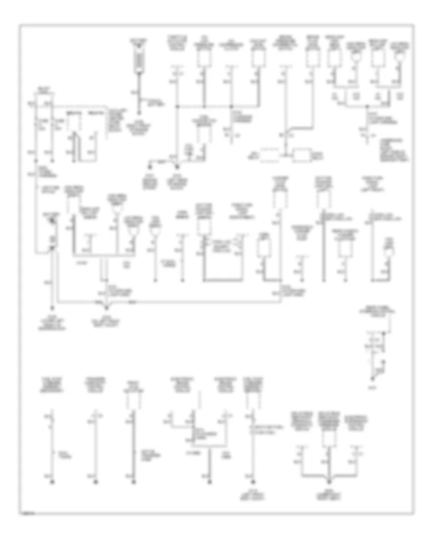Ground Distribution Wiring Diagram 1 of 5 for Chevrolet Tahoe 2004