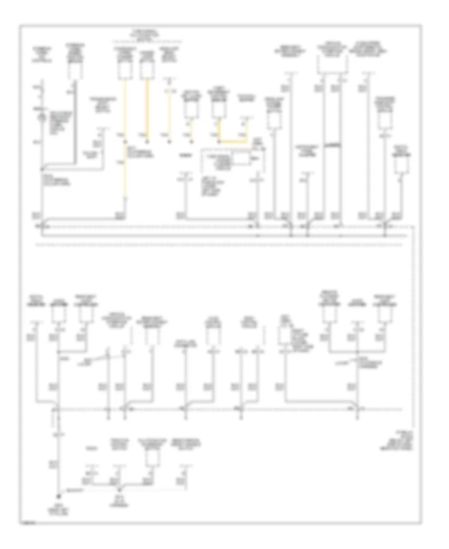 Ground Distribution Wiring Diagram (4 of 5) for Chevrolet Tahoe 2004