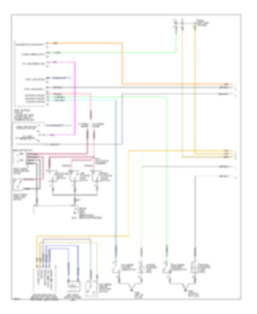 Courtesy Lamps Wiring Diagram 1 of 3 for Chevrolet Tahoe 2004