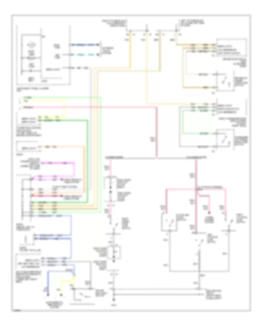Chime Wiring Diagram (2 of 2) for Chevrolet Tahoe 2004