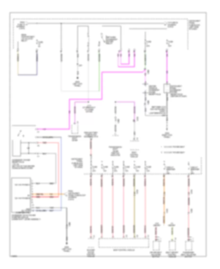 Power Distribution Wiring Diagram 4 of 6 for Chevrolet Malibu LTZ 2014