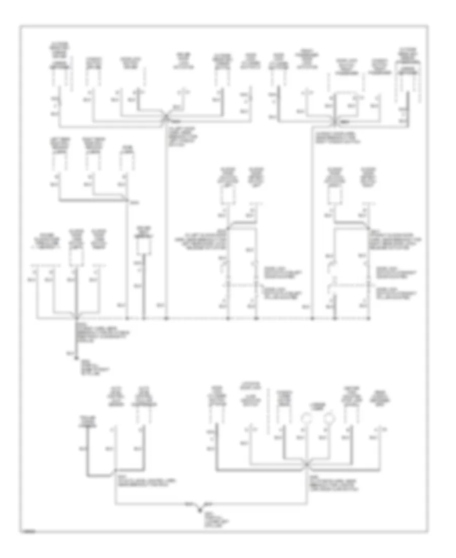 Ground Distribution Wiring Diagram (3 of 3) for Chevrolet Venture 2004