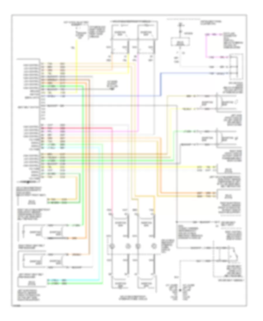 Supplemental Restraints Wiring Diagram for Chevrolet Venture 2004