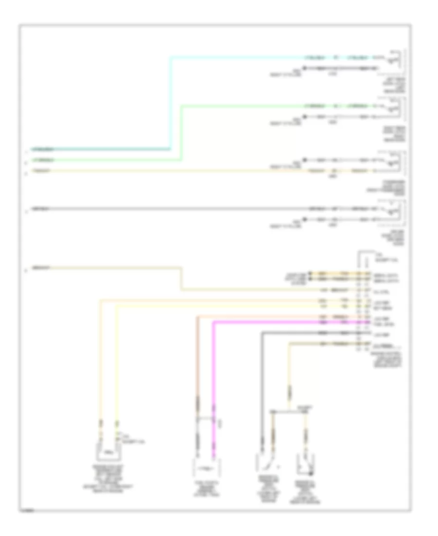 Instrument Cluster Wiring Diagram 2 of 2 for Chevrolet Malibu LTZ 2012