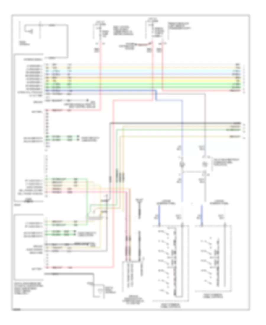 6 Speaker System Wiring Diagram with DVD 1 of 2 for Chevrolet Malibu Maxx LS 2007