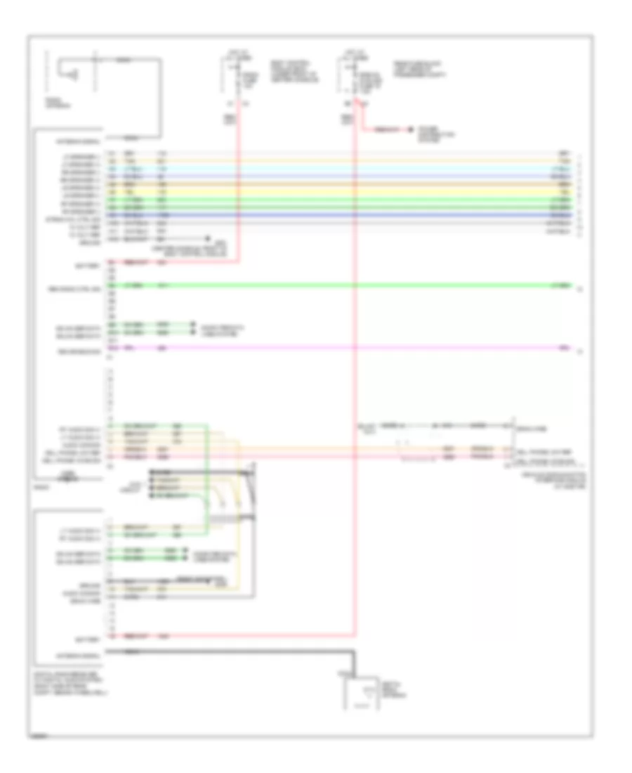 6 Speaker System Wiring Diagram with Rear Controls 1 of 2 for Chevrolet Malibu Maxx LS 2007