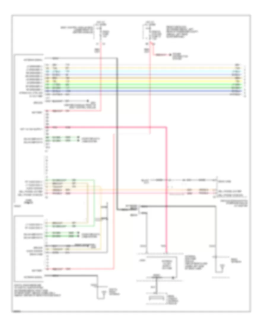 6 Speaker System Wiring Diagram without DVD or Rear Controls 1 of 2 for Chevrolet Malibu Maxx LS 2007