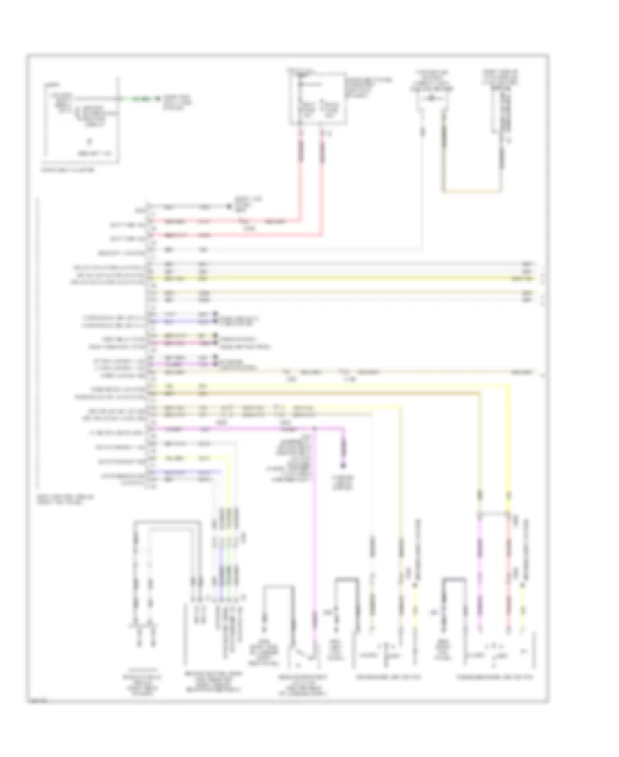 Forced Entry Wiring Diagram 1 of 2 for Chevrolet Caprice PPV 2014