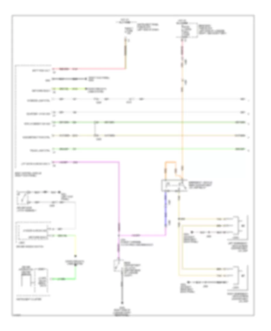 Courtesy Lamps Wiring Diagram 1 of 2 for Chevrolet Caprice PPV 2014
