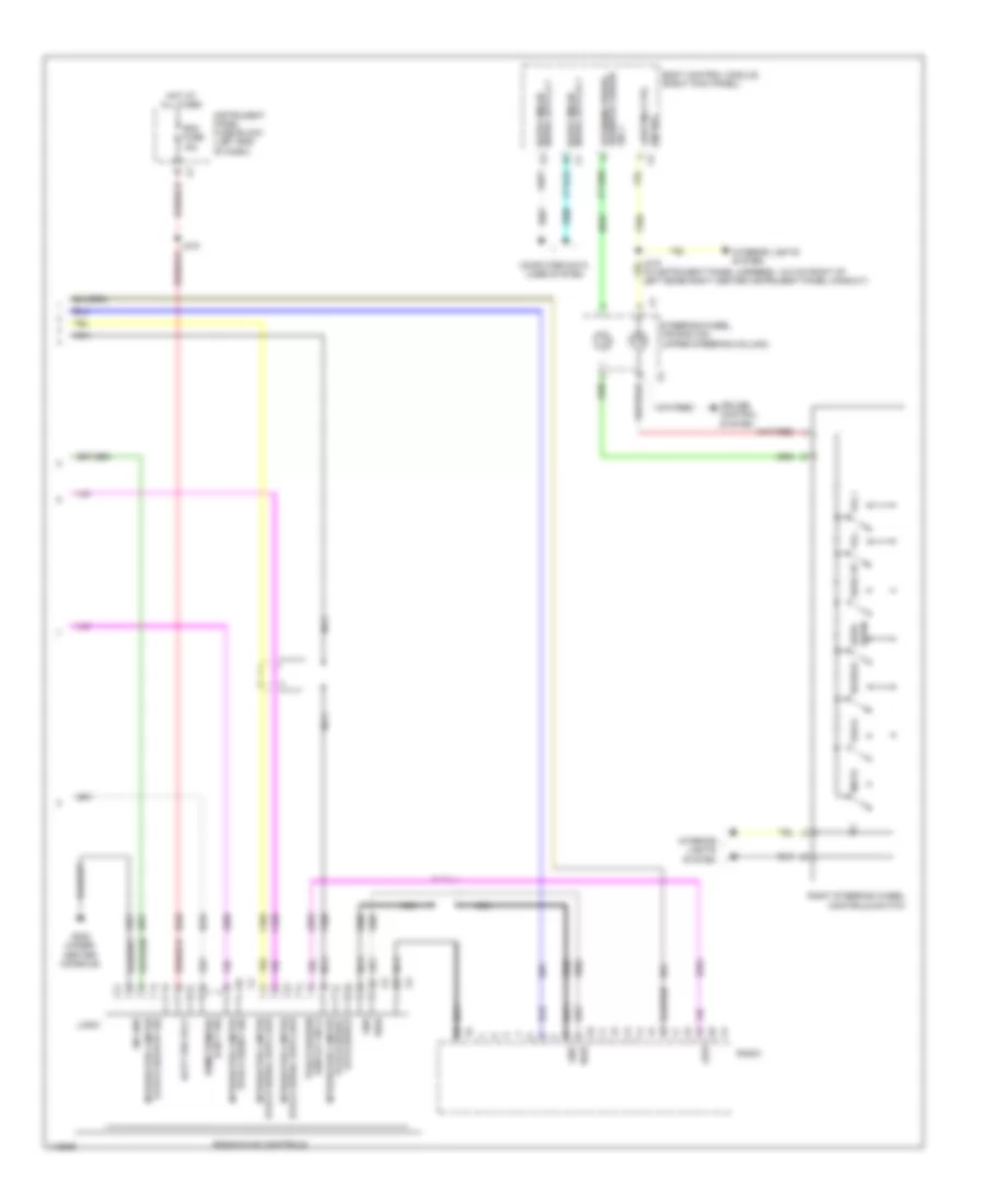 Radio Wiring Diagram 2 of 2 for Chevrolet Caprice PPV 2014