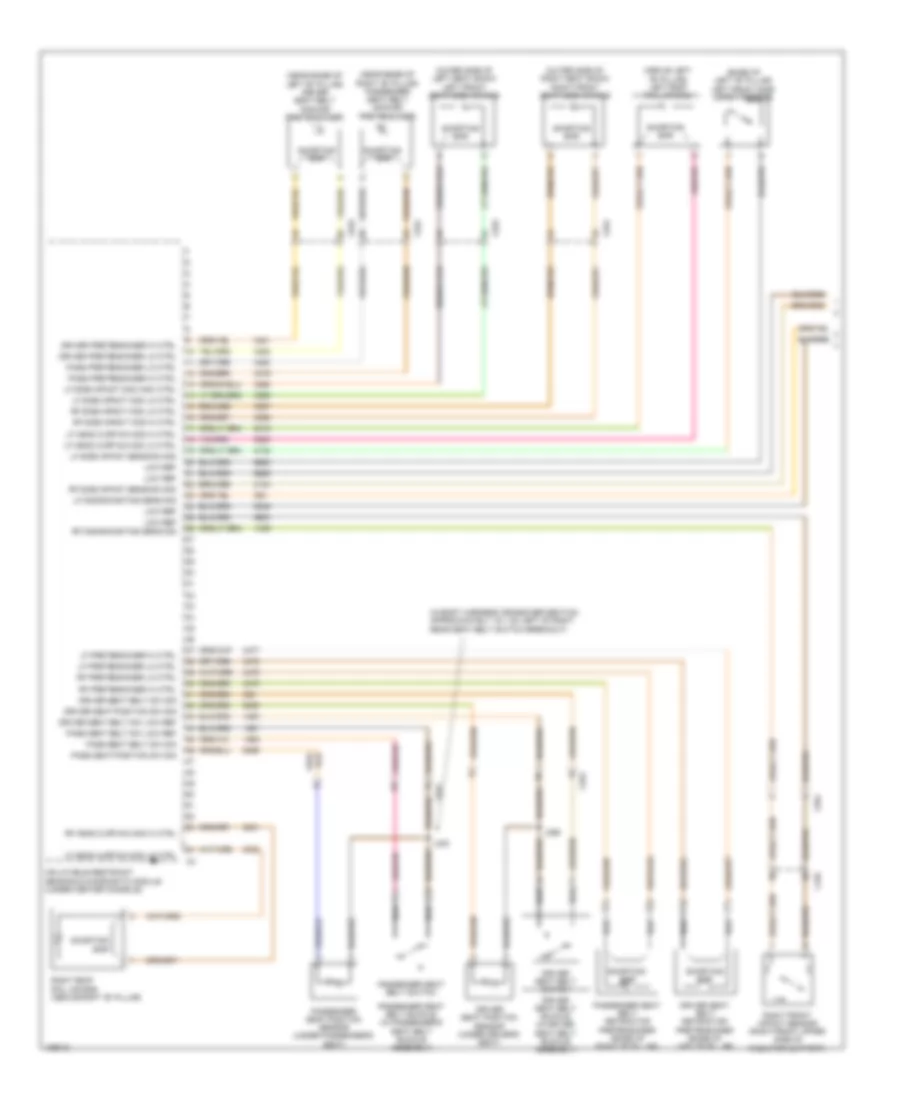 Supplemental Restraints Wiring Diagram 1 of 2 for Chevrolet Caprice PPV 2014