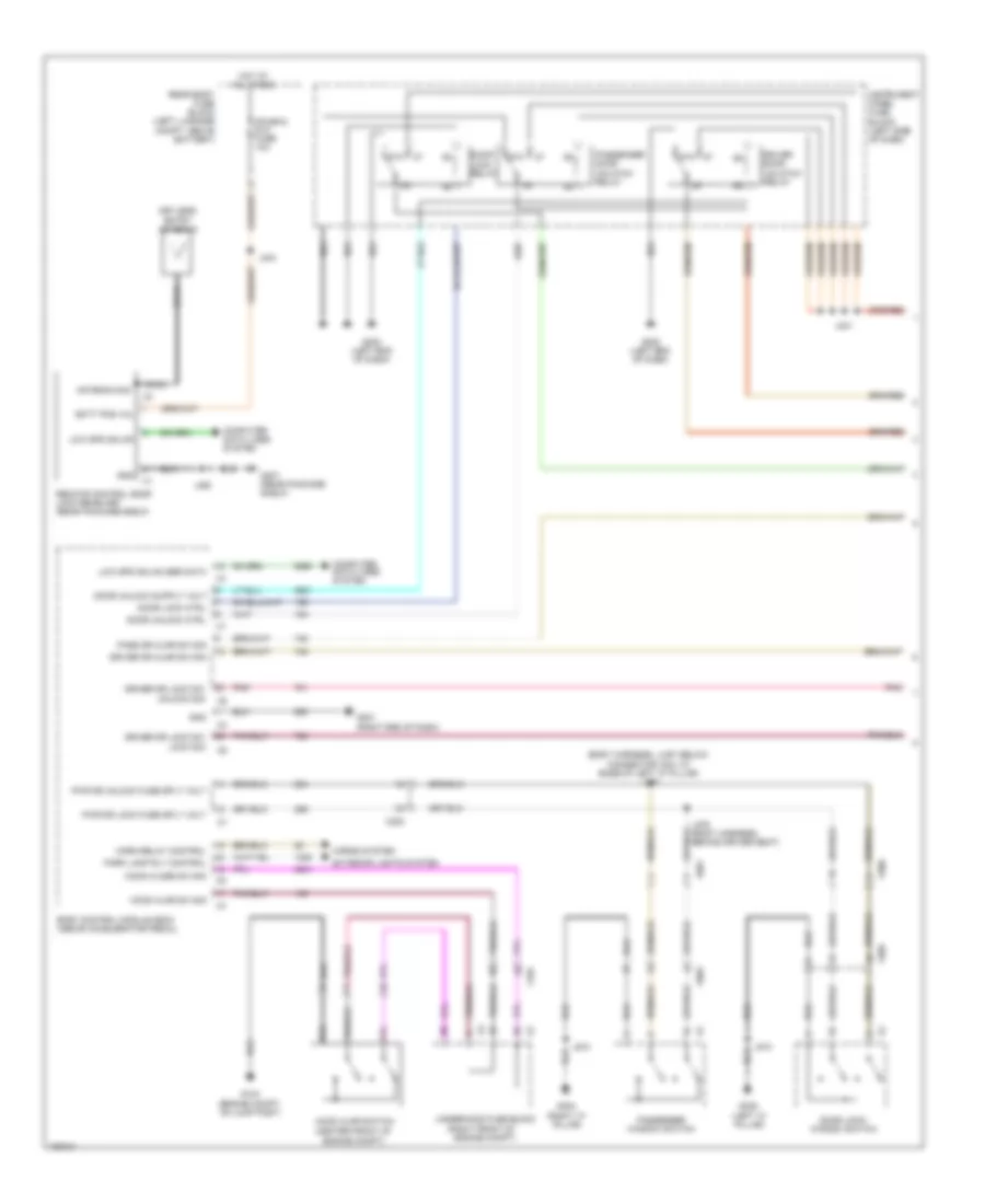 Forced Entry Wiring Diagram 1 of 2 for Chevrolet Caprice PPV 2013