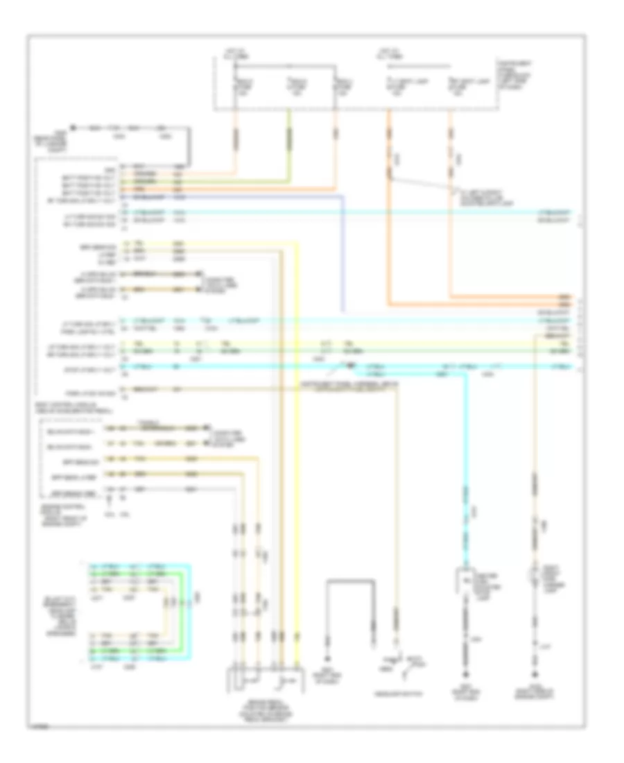 Exterior Lamps Wiring Diagram 1 of 3 for Chevrolet Caprice PPV 2013