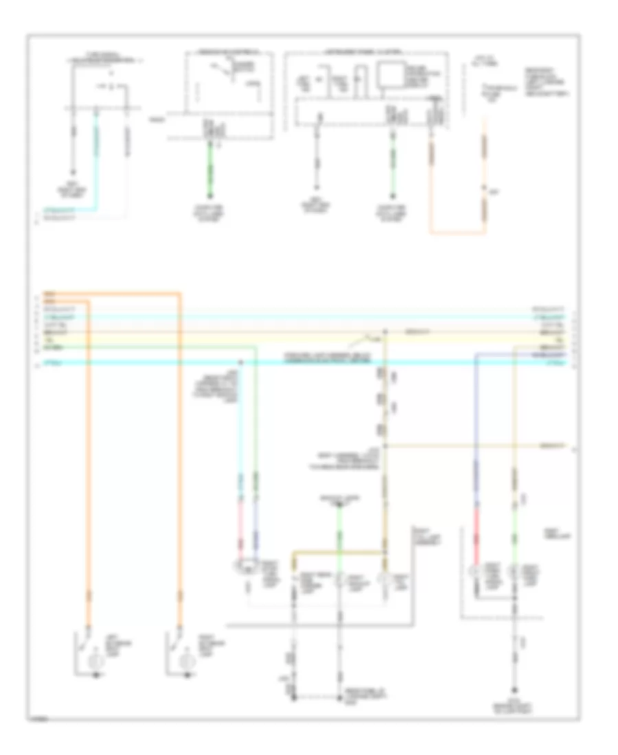 Exterior Lamps Wiring Diagram 2 of 3 for Chevrolet Caprice PPV 2013