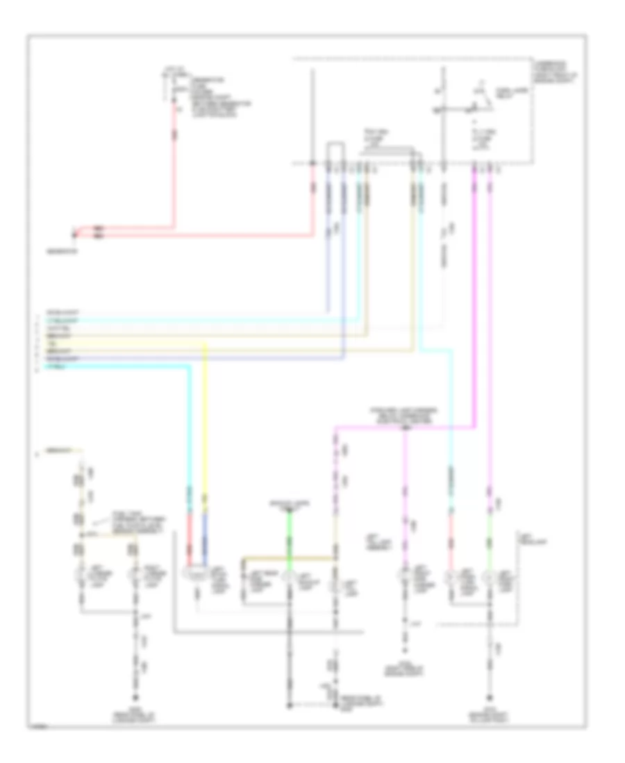 Exterior Lamps Wiring Diagram 3 of 3 for Chevrolet Caprice PPV 2013