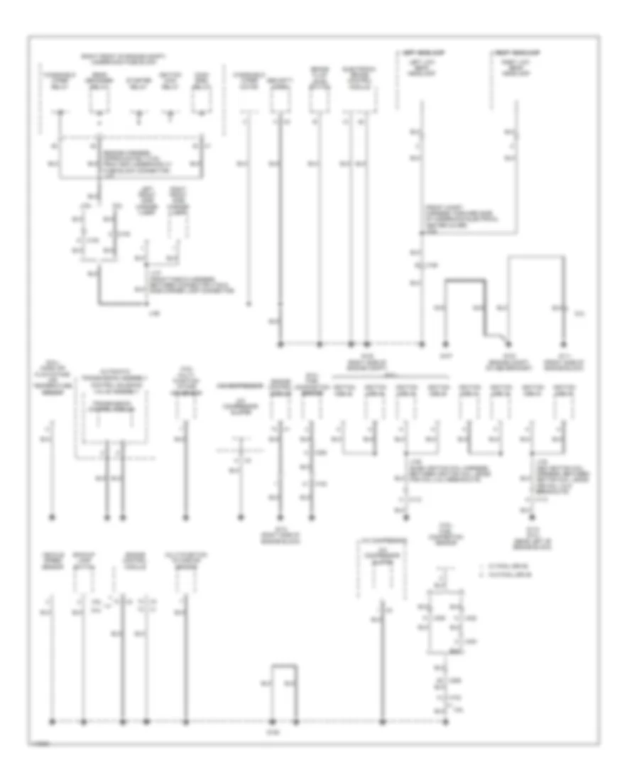 Ground Distribution Wiring Diagram 1 of 4 for Chevrolet Caprice PPV 2013