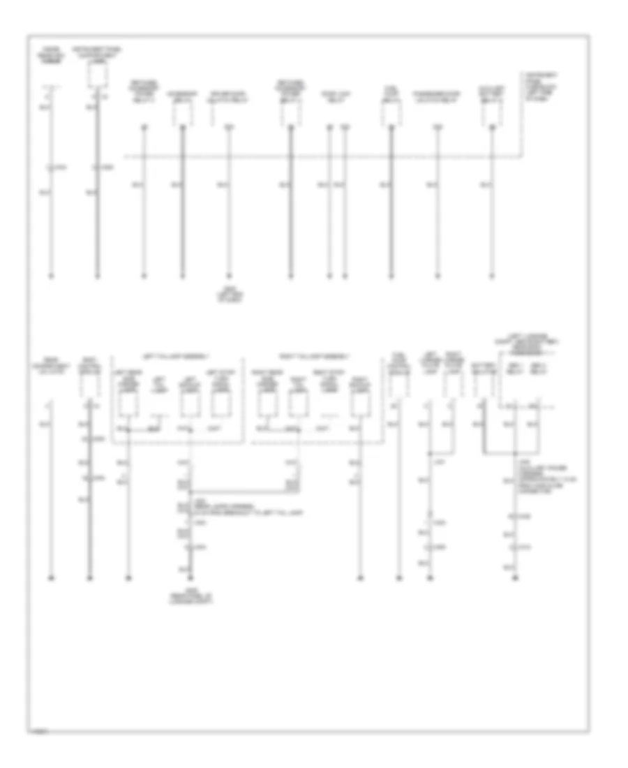 Ground Distribution Wiring Diagram 4 of 4 for Chevrolet Caprice PPV 2013