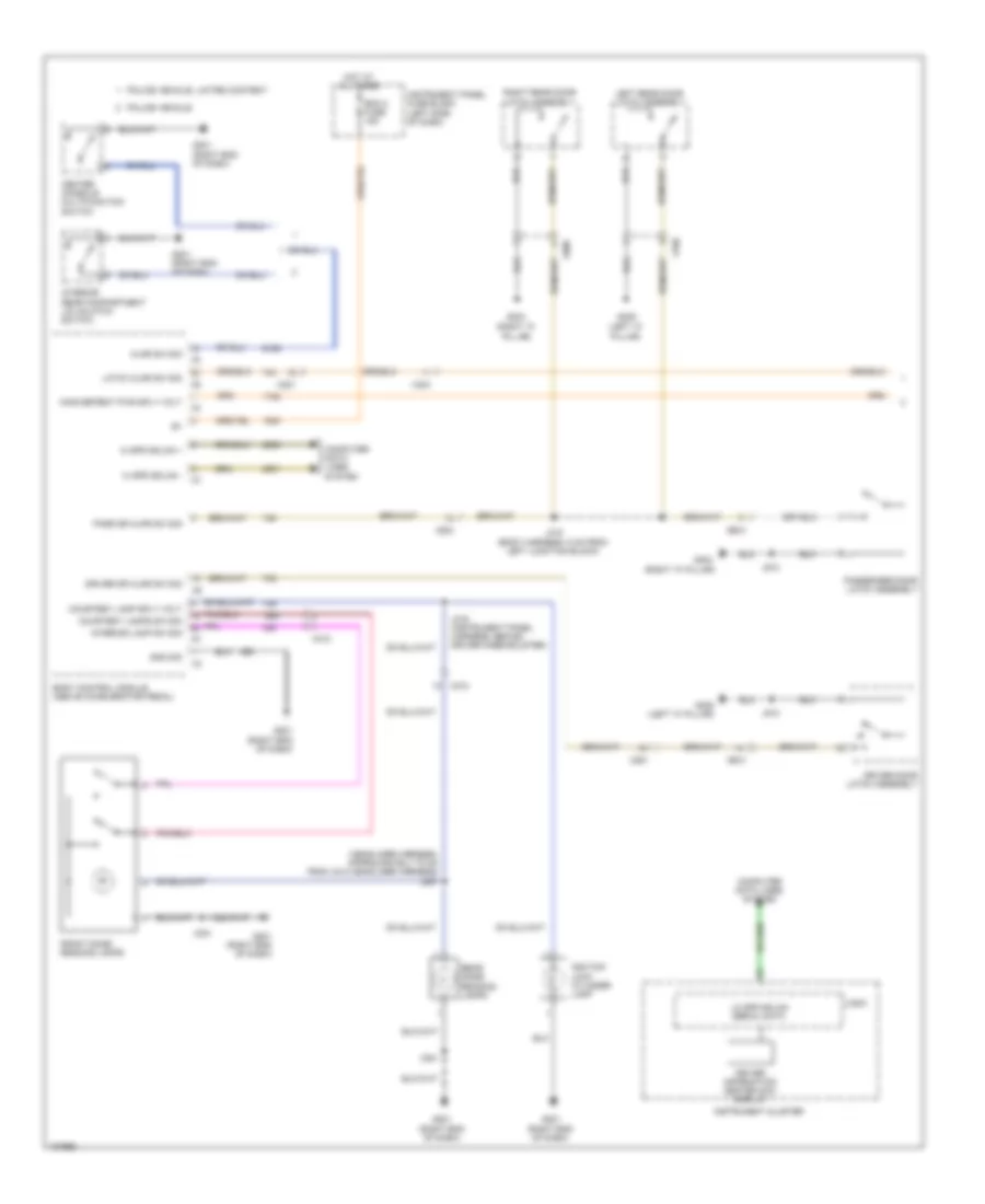 Courtesy Lamps Wiring Diagram 1 of 2 for Chevrolet Caprice PPV 2013