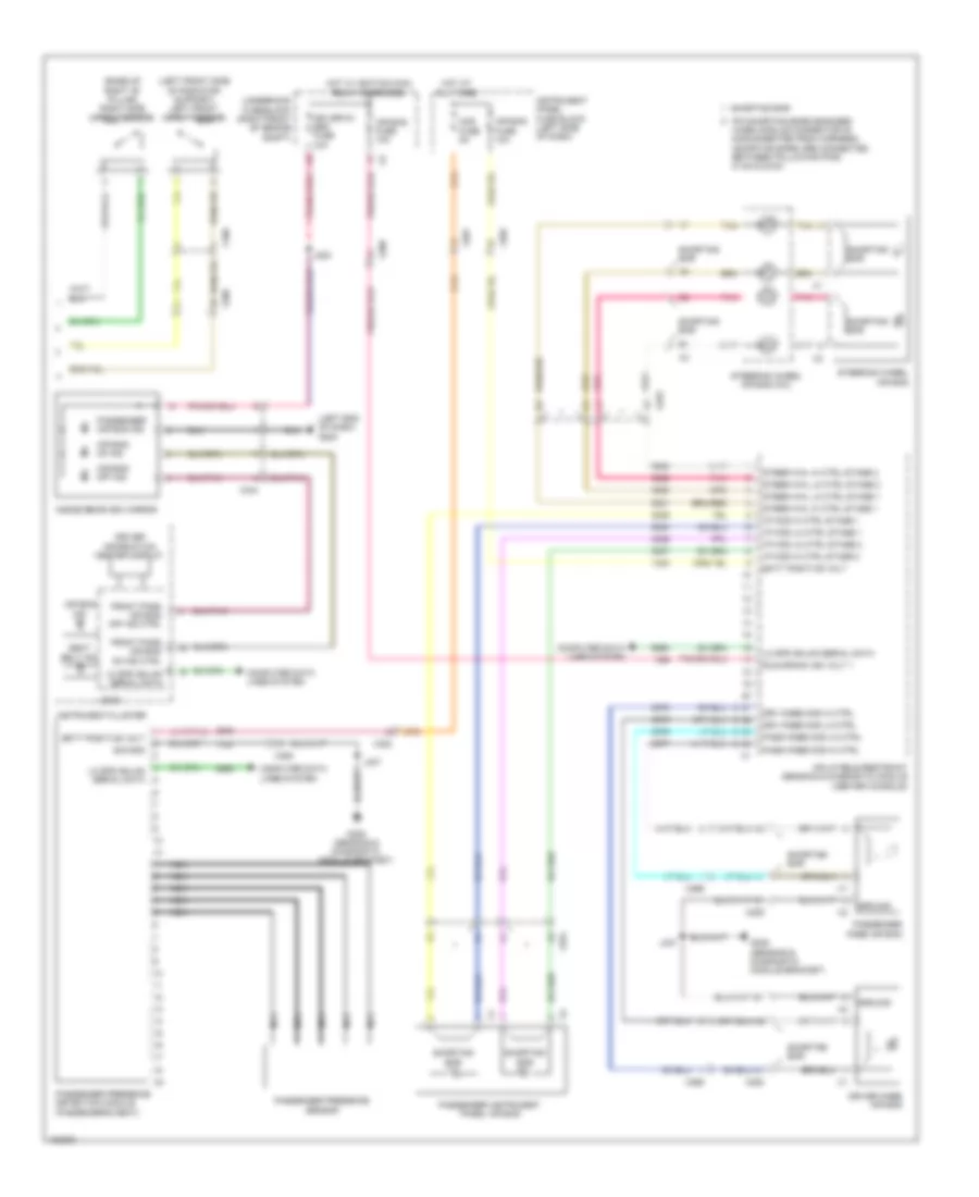 Supplemental Restraints Wiring Diagram 2 of 2 for Chevrolet Caprice PPV 2013