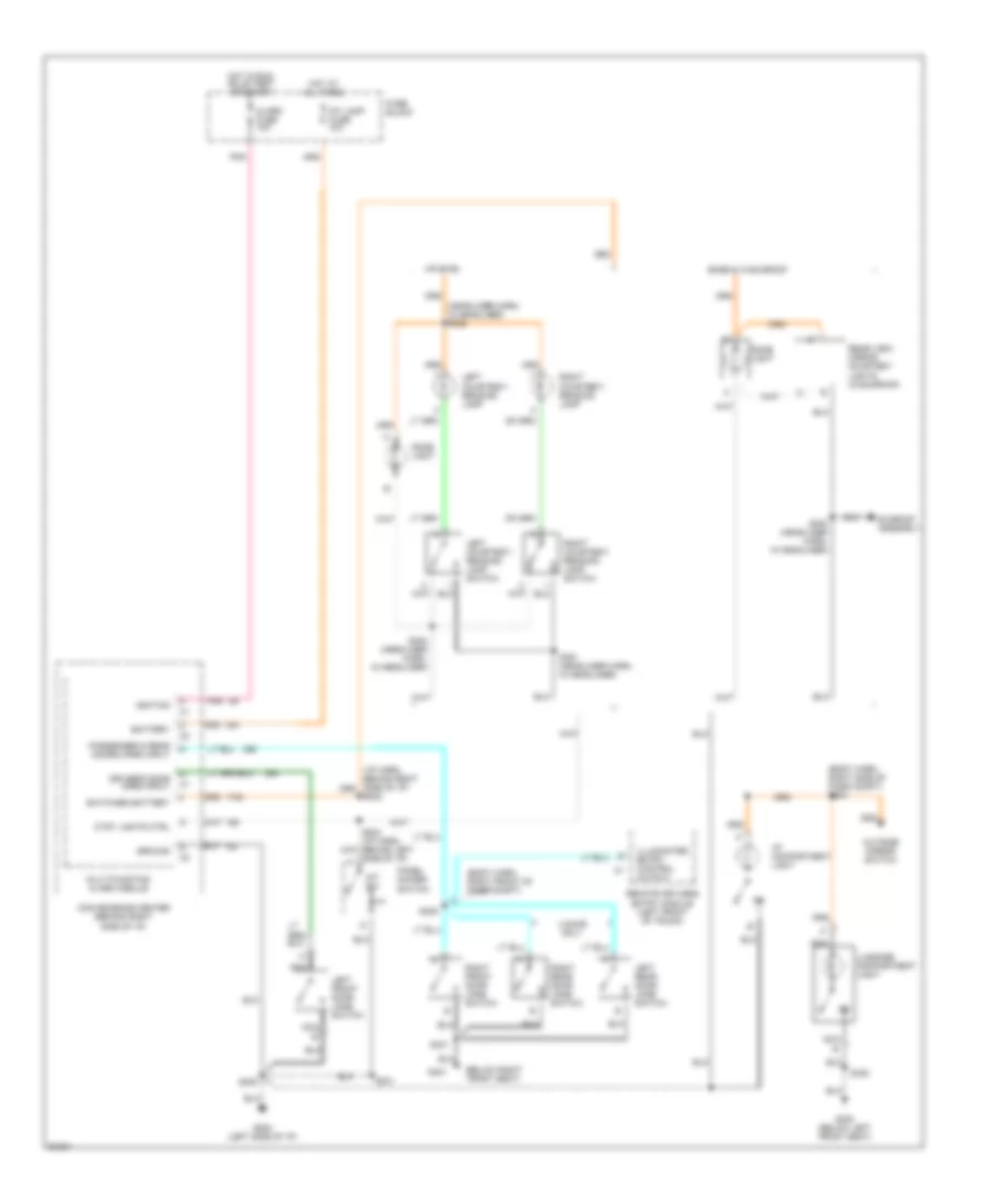 Courtesy Lamps Wiring Diagram for Chevrolet Cavalier 1997