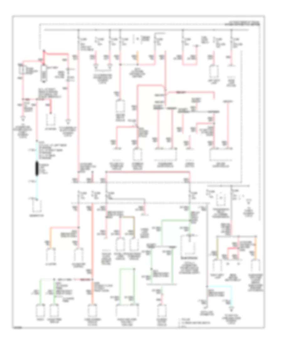 Power Distribution Wiring Diagram 1 of 5 for Dodge Charger R T 2008