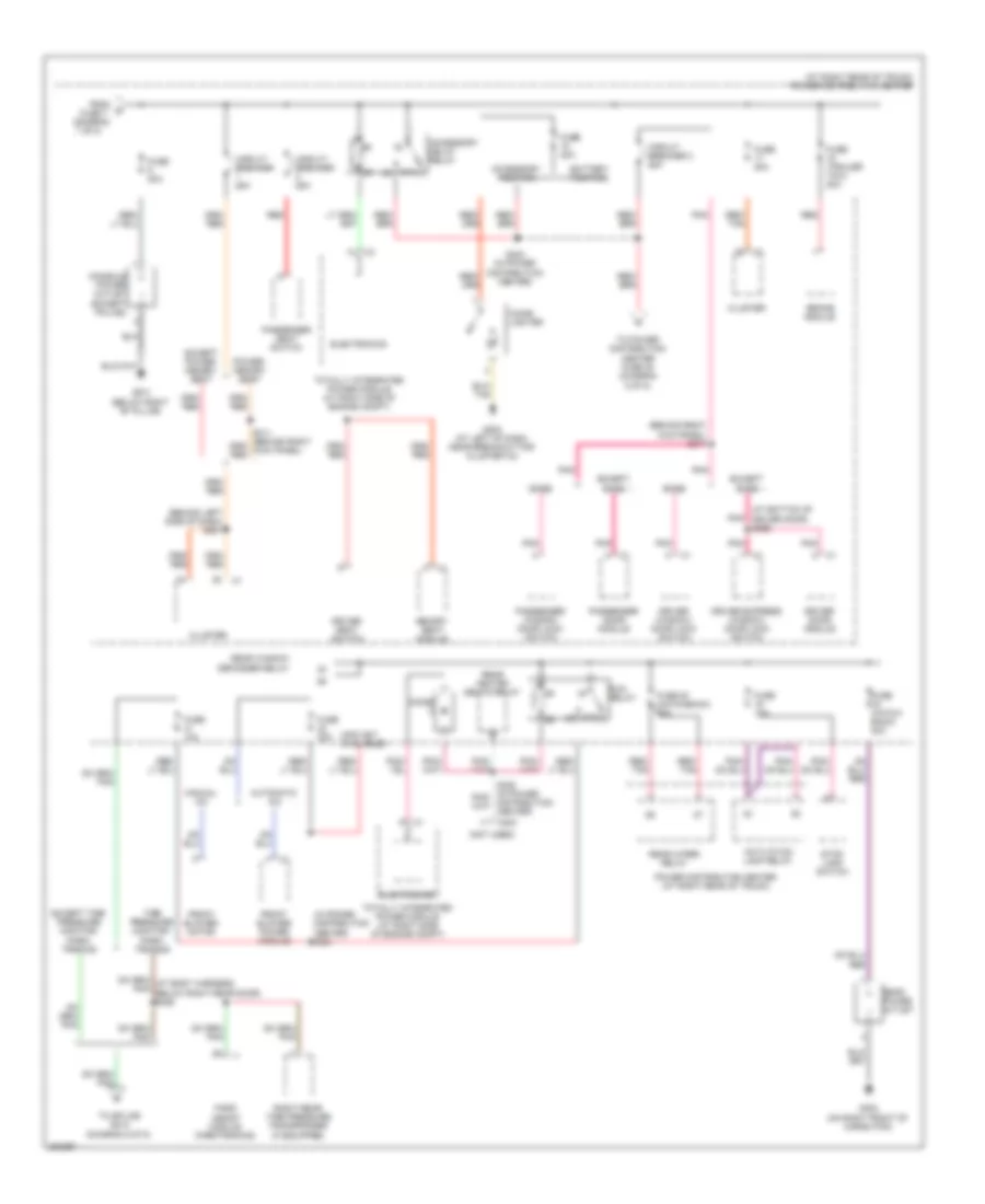 Power Distribution Wiring Diagram 3 of 5 for Dodge Charger R T 2008