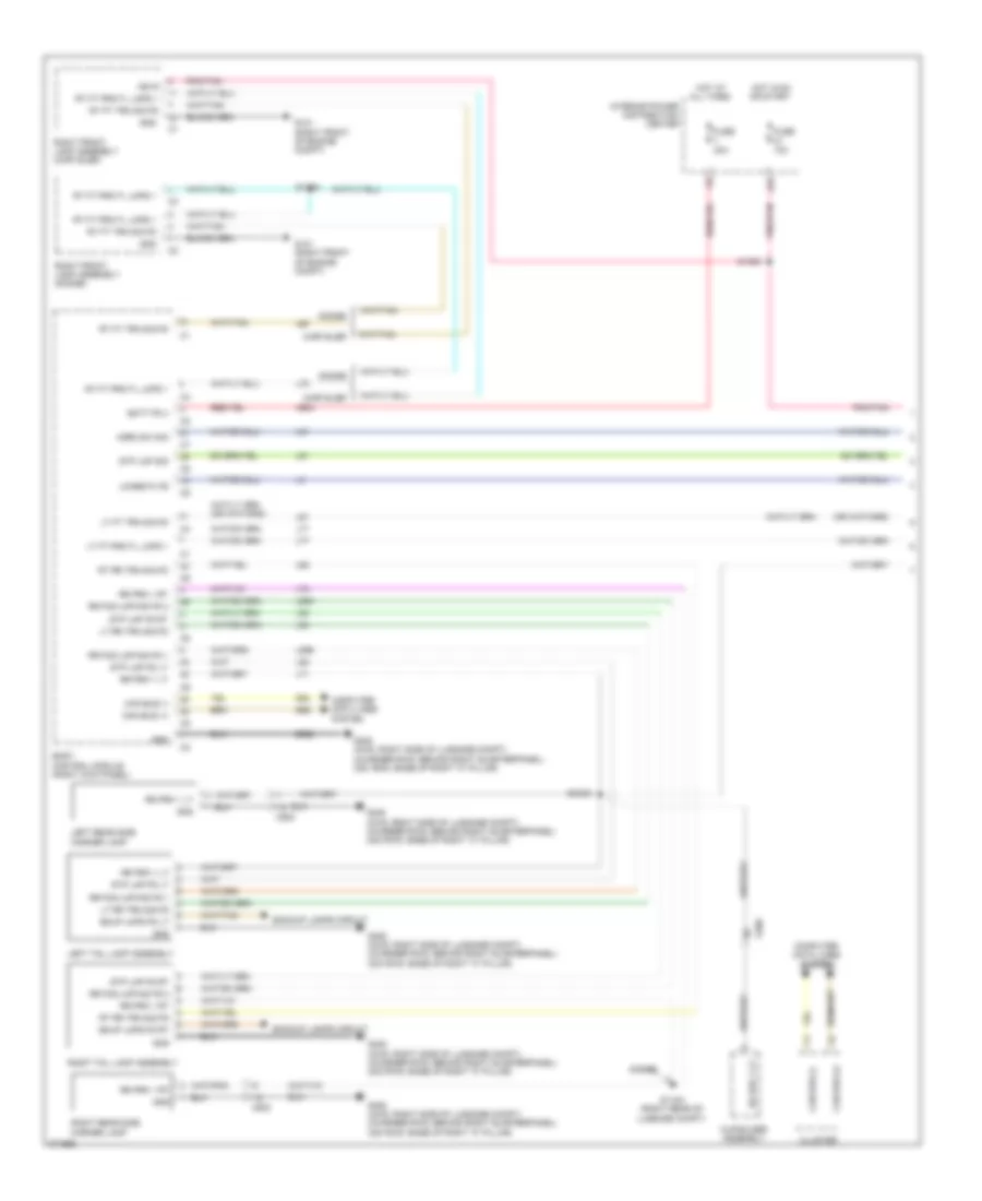 Exterior Lamps Wiring Diagram 1 of 2 for Dodge Charger R T 2012