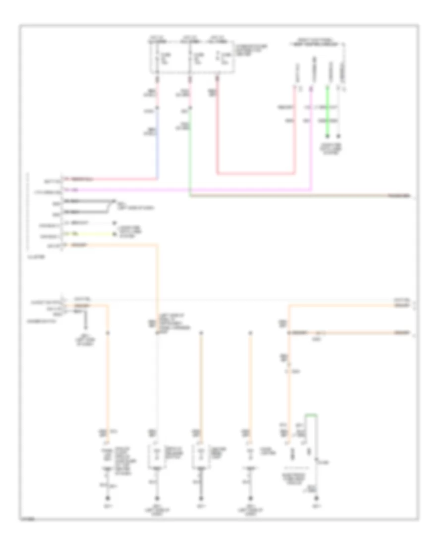 Instrument Illumination Wiring Diagram 1 of 2 for Dodge Charger R T 2012