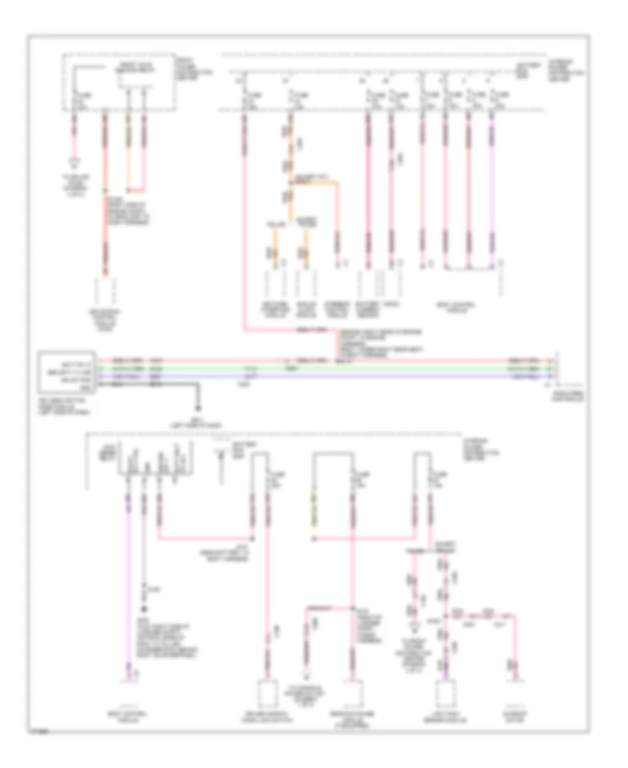 Power Distribution Wiring Diagram 2 of 4 for Dodge Charger R T 2012