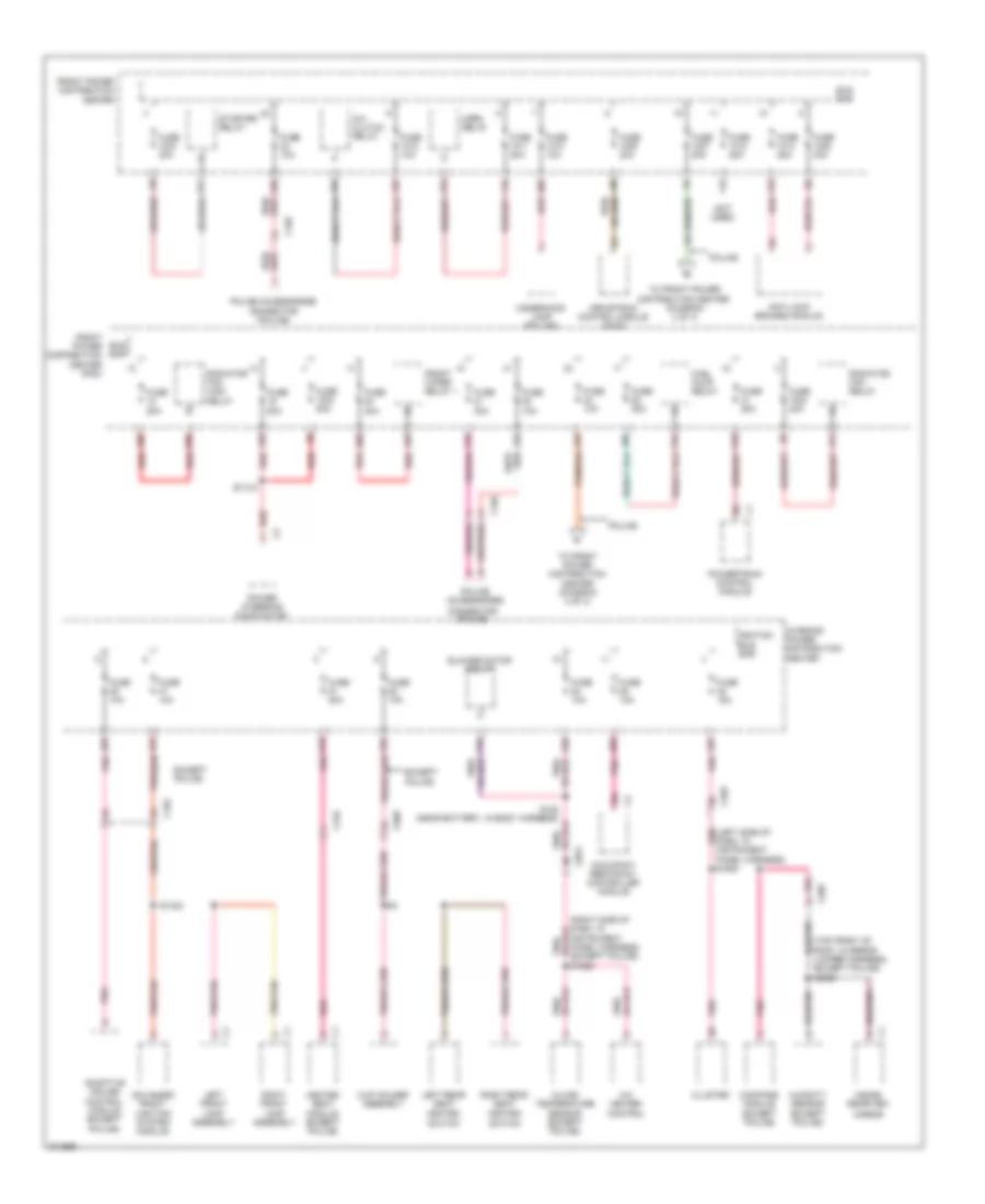 Power Distribution Wiring Diagram 3 of 4 for Dodge Charger R T 2012