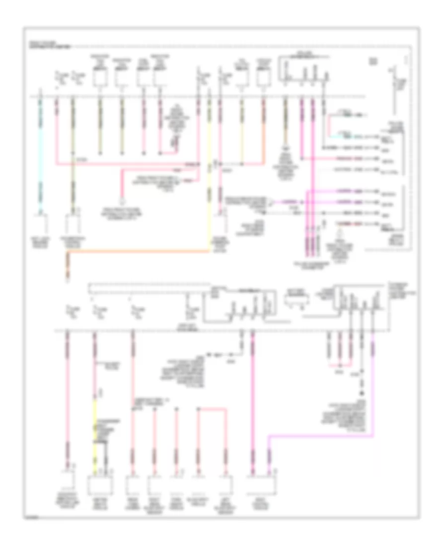 Power Distribution Wiring Diagram 4 of 4 for Dodge Charger R T 2012